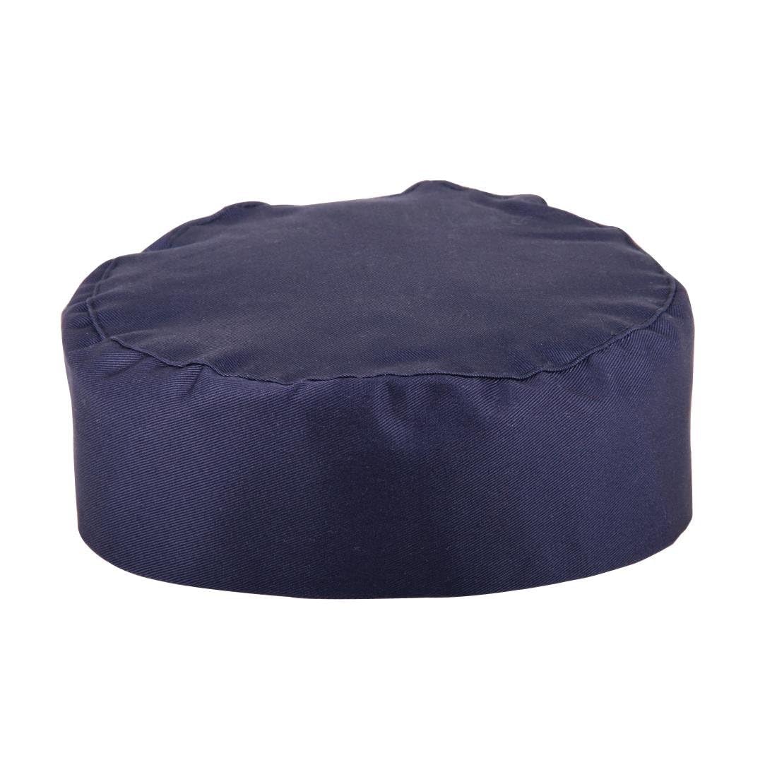 Whites Chefs Clothing Skull Cap, Blue, One Size Fits All, Material: Polycotton, Lightweight Cap, Elasticated Back, Easy to Clean, Professional Kitchen Attire, A204