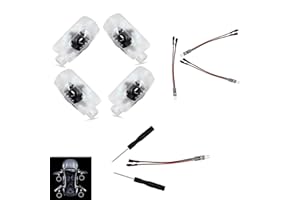 Peach Fairyers 4Pcs Car Door Logo Projector Lights – 3D HD Ghost Shadow LED Puddle & Welcome Lights for Ls/ES/rX/UX/gS/gx/rc/lx/is Models, Ultra-Bright, No Fade & Easy Installation