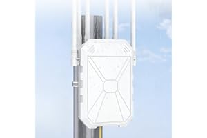 AX3000 Outdoor WiFi 6 Extender, WiFi Signal Booster up to 3000Mbps, Wireless Gigabit Access Point, IP67 Weatherproof WiFi Rep