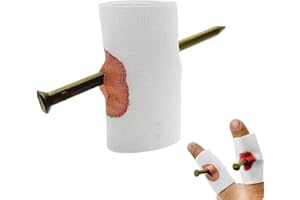 Prank Toy Finger Piercing Illusion Prop, Realistic Fake Injury Trick for Kids Teens Adults, Funny Novelty Gift for April Fool