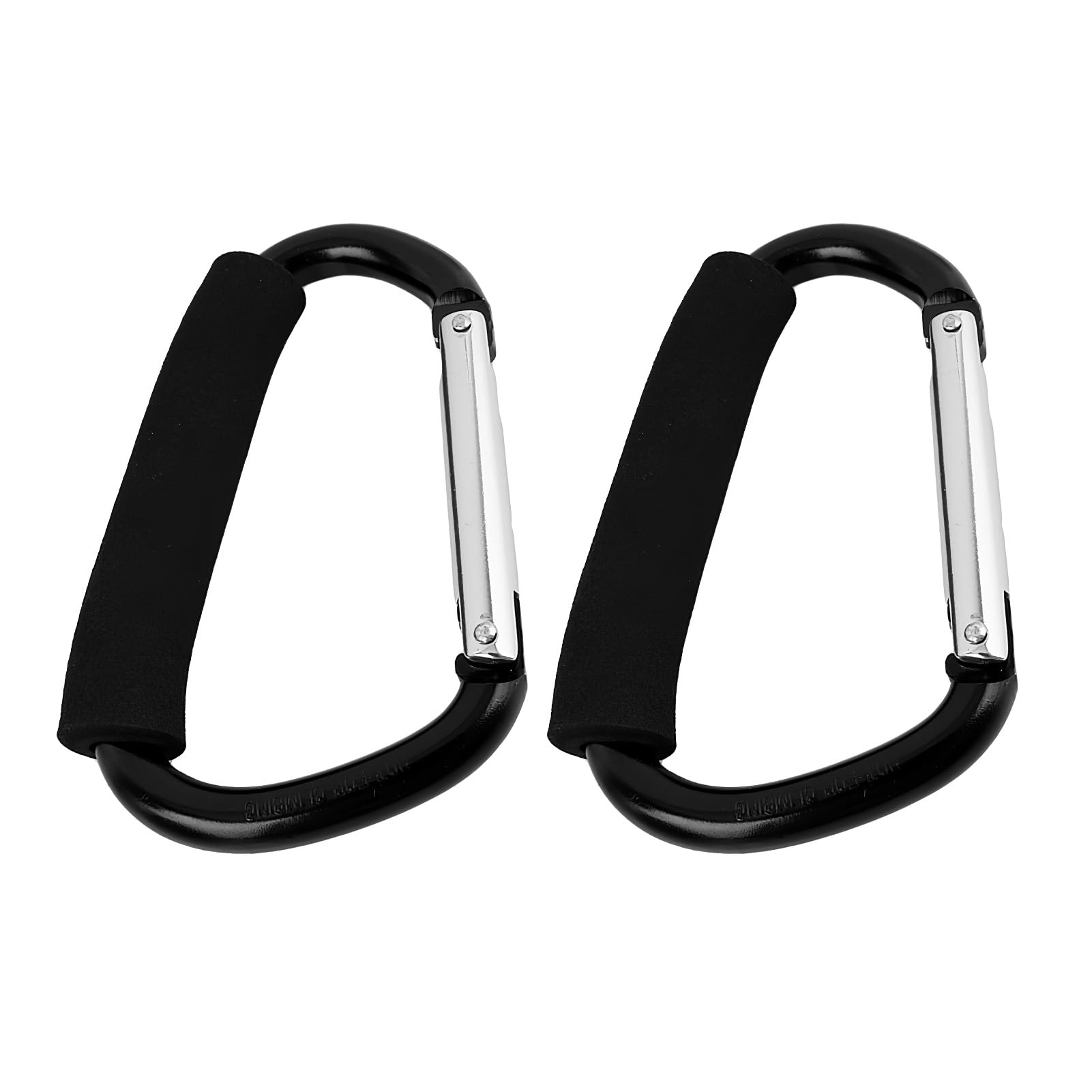 2 Pack Heavy Duty Locking Carabiner Clips, Large Aluminum Buggy Clips for Hammocks, Dog Leash, Camping, Yoga Swing, and Outdoor Activities – Durable and Secure Carabiner Hooks