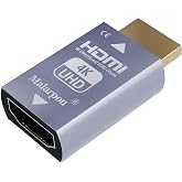 Malarpon Hdmi Edid Emulator Passthrough 3rd Generrtion Aluminum fit Headlesskeep the EDID of the Monitor Active Switches and Extenders 3840x2160@59Hz 1P