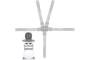 XZESH High Chair Replacement Straps Compatible with Ingenuity, Highchairs Accessories, for Most 5 Point High Chairs, Adjustab