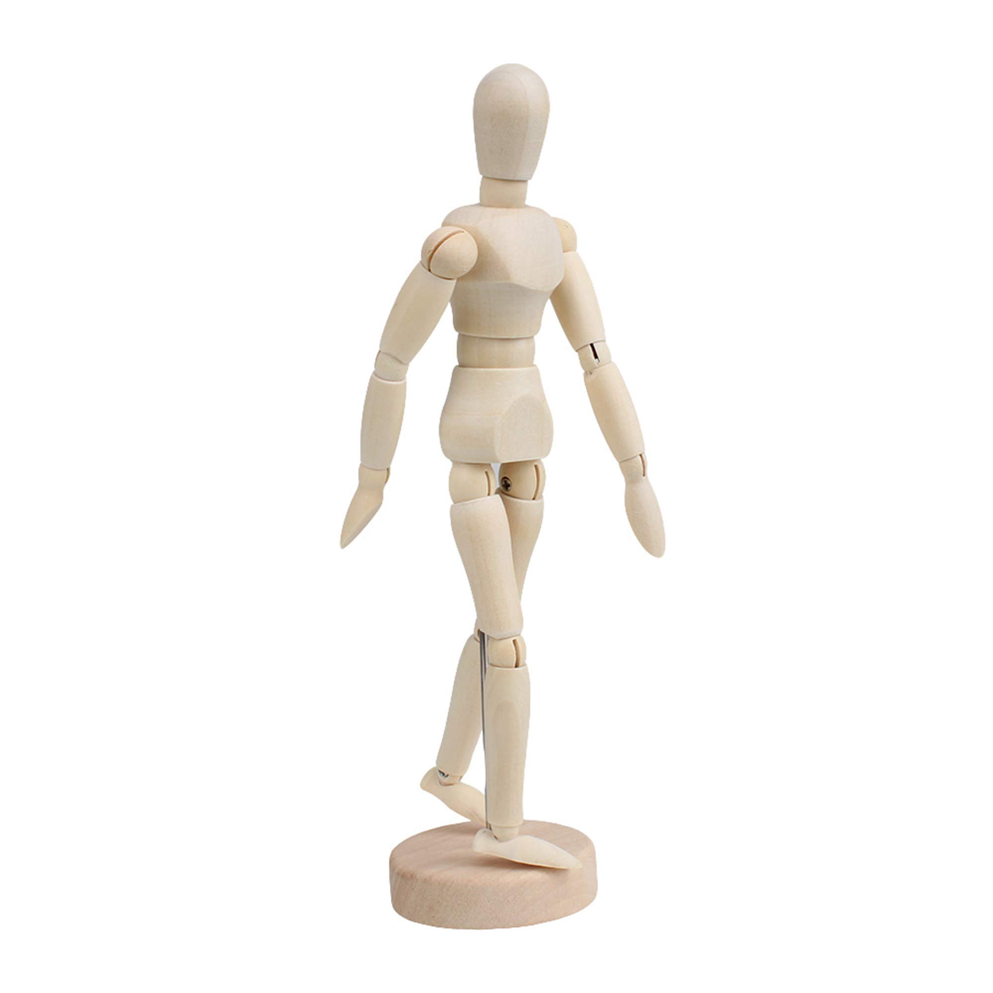 BQLZR Wooden Human Mannequin 8 Inch Manikin Sketch Model Art/ARTIST Unisex Model