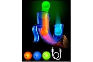 SPORTY PLAY LED Light-Up Juggling Ball Game – Active Sports Challenge Toy for Kids, Boosts Hand-Eye Coordination – Rechargeable Glow Balls, Gift for Boys 8-12