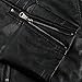 Coofandy Men's Classic Leather Motorcycle Jacket Winter Biker Jacket Black