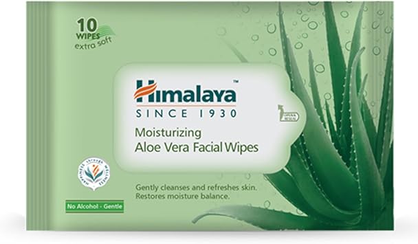 himalaya moisturising aloe vera facial wipes