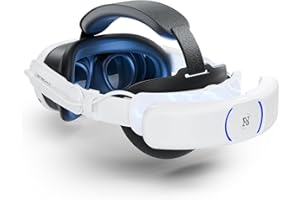BINBOK VR Binbok T3S Elite Head Strap (Fast Charging Battery Pack) for Meta/Oculus Quest 3/3S - Comfort, Extra 4H Playtime - VR Headset Game Accessory T3 Headstrap Pro for Metaquest Metas Q3/Q3S Quest3/Quest3s