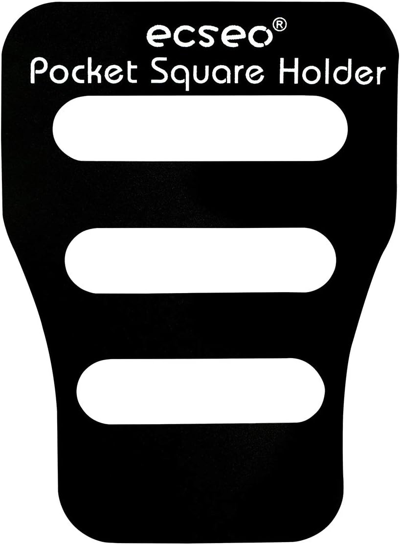 Pocket Square Guard for Men Suits, Ecseo Mens Pocket Square Holder/Folder