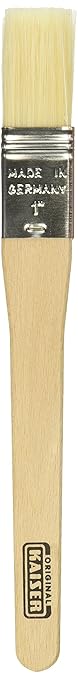 KAISER Holz-Backpinsel 1' 20,5 cm Pâtisserie flexible Naturborsten Sichere Borsten-Metall-Fixierung Griff aus robustem unbeha