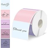 Starboling 2"x2"Square Thermal Labels,Self-Adhesive Thermal Sticker Printer Labels for Small Business,Address,Color Coding（Pink Gradient）