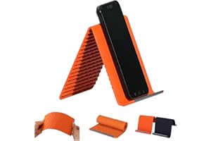 Foldable Silicone Aluminum Holder - Secure, Foldable Silicone Phone Holder, Flexible Silicones Phone Stand, Ergonomic Device 