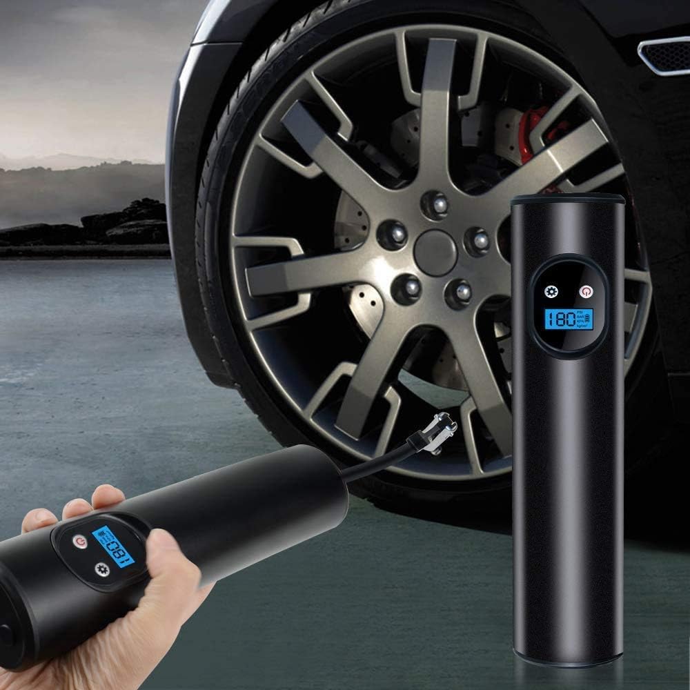 Amazon Ventcy 空気入れ 電動 エアコンプレッサー 小型 車用空気入れ電動式 エアホークプロ 自動車 自転車 風船 バイク ボール 浮輪適用 Ledライト付き 充電式 小型電動ポンプ 携帯便利 12v 00mah 仏式 米式バルブ変換アダプター付き 日本語説明書 1年保証 Diy