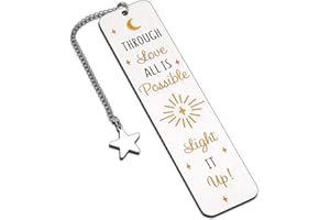 KINMES ACOTAR Bookmark Crescent City Bryce and Danica Bookmark Book Lover Gifts Inspirational Bookmark for Fans Reader Bookworm Through Love All is Possible Christmas Book Marks for Best Friends Son Daughter