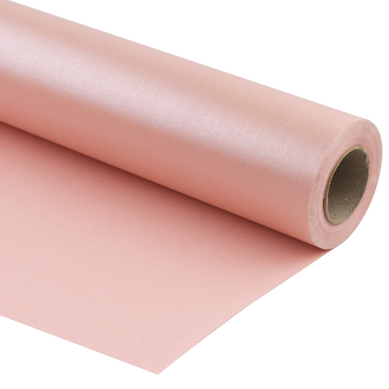 RUSPEPA Pink Matte Wrapping Paper - 81.5 Sq.Ft - Solid Color Pearly-Lustre Paper Perfect for Wedding, Birthday, Christmas, Baby Shower Gifts - 76 cm X 10 m