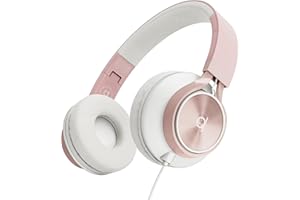 ARTIX CL750 Wired Headphones with Mic & Volume Control — Noise Isolating On-Ear Headphones for Computer and Laptop Wired, Plug in Corded Headphone Over Ear with Wire (Foldable, Aux Jack 3.5mm)