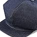 The Hat Depot 100% Cotton Plain Blank 6 Panel Newsboy Gatsby Apple Cabbie Cap Hat Made in USA (Denim)