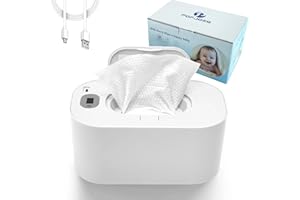 POFJOEQ Wipe Warmer with Digital Display,Large Capacity Wipes Dispenser, 3 Modes of Temperature Heating Control,Warms Quickly and Evenly, Comfort and Safety for Baby