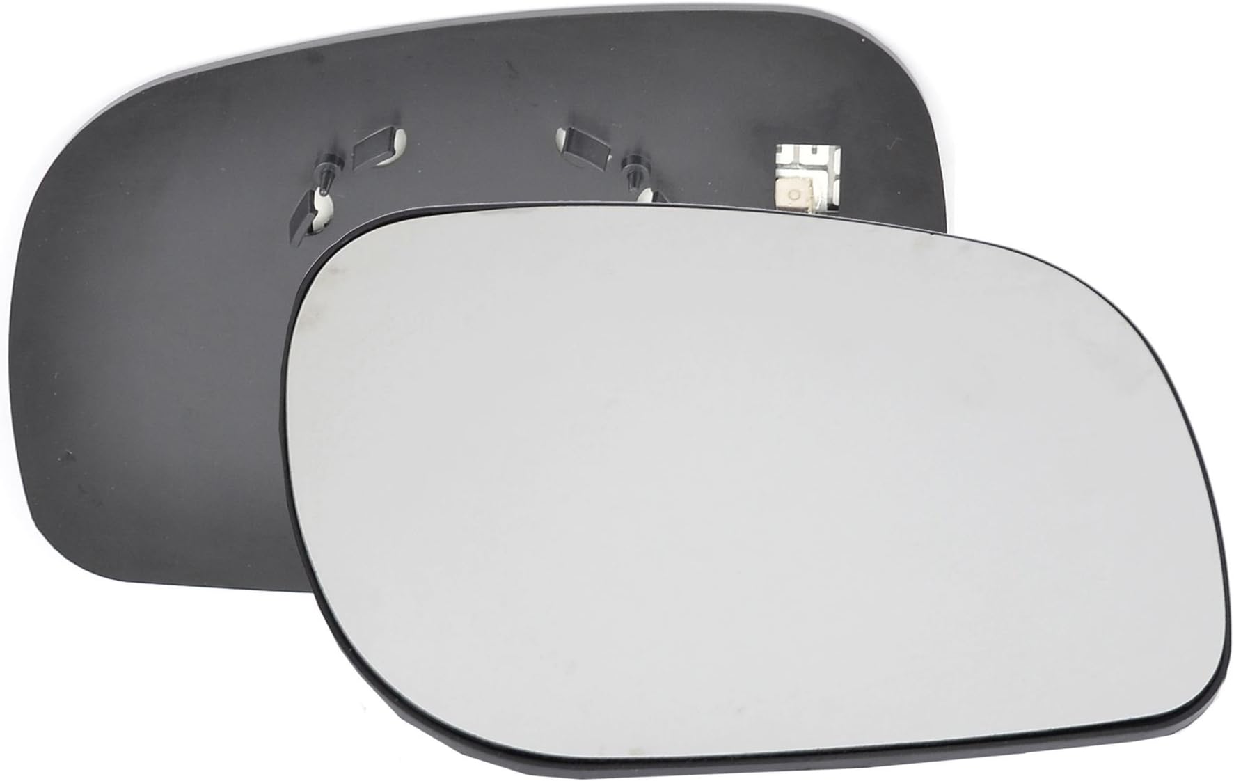 Driver right hand side Heated wing door Silver mirror glass with backing plate #C-SHY/R-LRFR98 [Clip On]