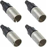 4 Neutrik NE8MX RJ45 Cat 5 EtherCon Cable End Heavy Duty Housing | Heavy-duty housing protects RJ45 cable ends for rugged EtherCON network and AV applications.