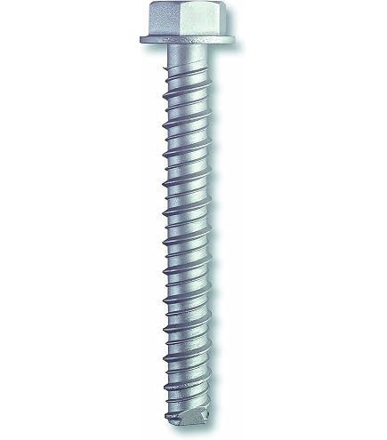 ITW Buildex SHW4-214 Tapcon Concrete Screws, 1/4 X 2-1/4, 410 Stainless Steel, Hex Head