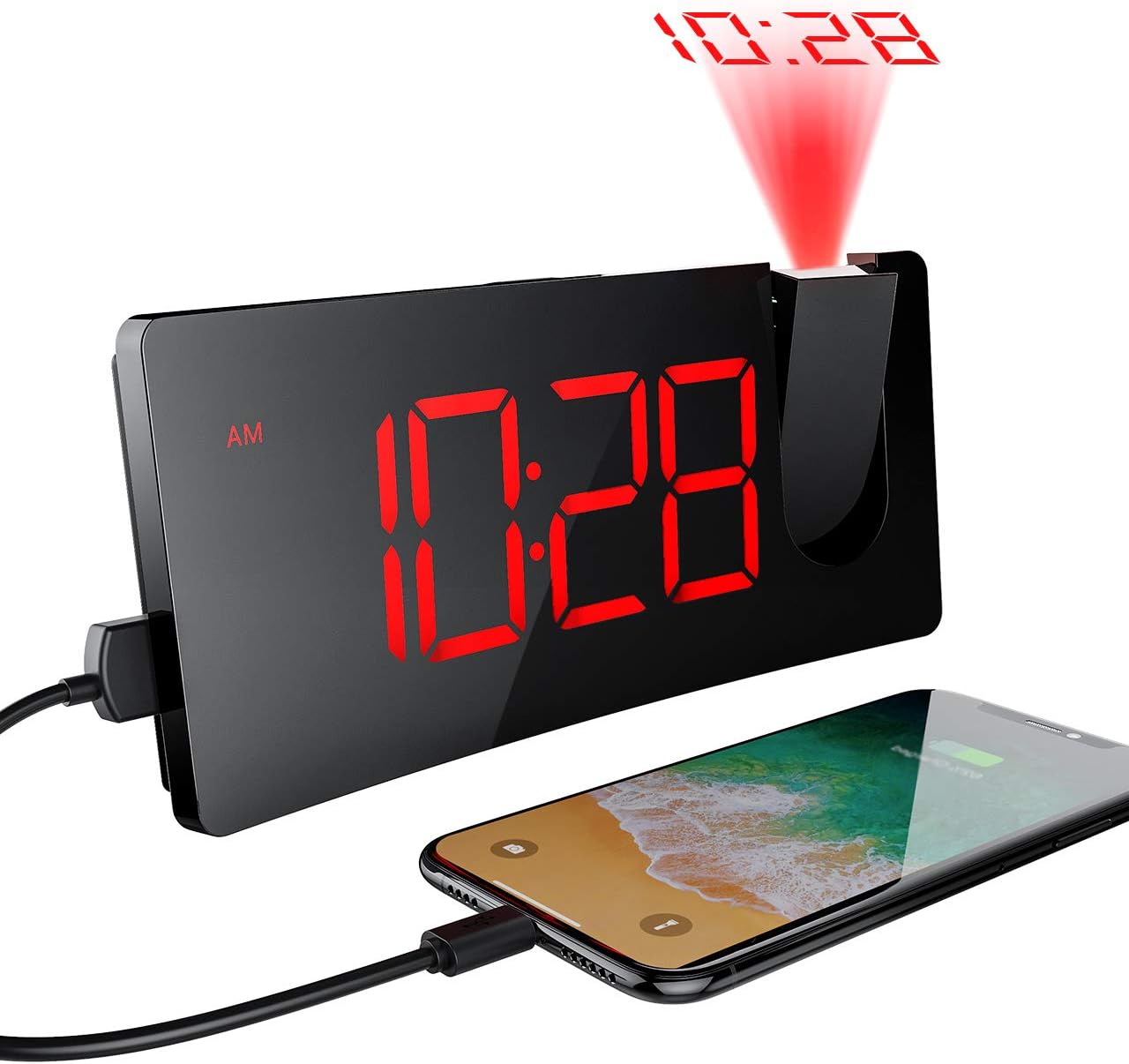 radiosveglia per camere da letto con ricarica usb