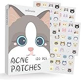 CELECARE Cat Pimple Patches,Cute Pimple Patches,Acne Patches for Face, Cute Stickers,Salicylic Acid & Tea Tree, 120 Hydrocolloid Dots in 20 Colors for Face,Cute Cat Pimple Stickers