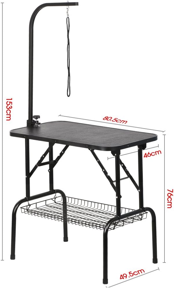 Beyondfashion Strong Constructed Portable Dog Pet Large Grooming Table Excellent Working Platform Waterproof Non-slip 32"