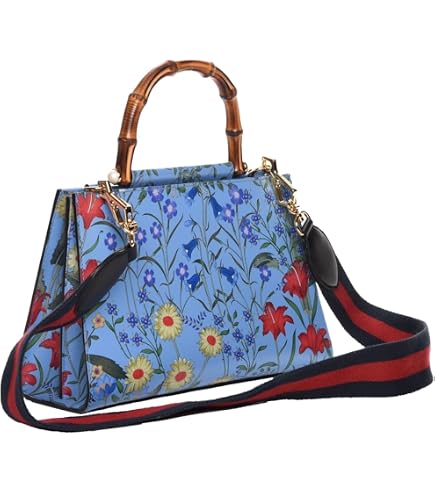 Gucci Flora Azure Medium Floral Handbag Italy Bag Handbag Flower