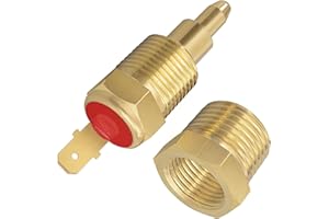 STZJAYE 3/8" NPT Fan Thermostat Temperature Switch, 200'F On - 185'F Off, Automotive Electric Radiator Cooling Engine Fan Temp Switches for 10" 12" 14" 16" Fans