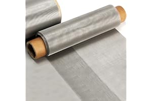 2 Packs 304 Stainless Steel Woven Wire 120 Mesh Fine Screen Mesh Steel Woven Mesh for Filter Mesh, Filtration Cloth, 11.8 x 39.3 Inch (30 X100CM) by LLMENGEN