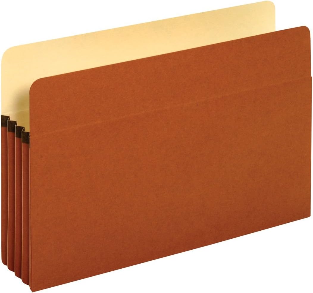 GlobeWeis/Pendaflex File Pockets 3.5Inch Expansion Legal Size 25Count, Brown