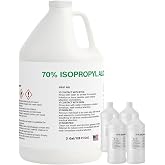 Isopropyl Alcohol 70%, High Purity IPA Solvent, 128oz, 4 * 32 oz Bottles | Multipurpose 70 Percent Rubbing Alcohol IPA for Labs, Commercial, and General Applications, 4 * 32oz(1 Gallon)