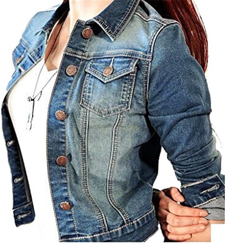 Nefeeling Womens Slim Fit Short Denim Jacket Coat Top