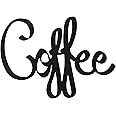Metal Coffee Signs For Coffee Bar Sign - Black, 9.45 X 6.9 inches Coffee Bar Decor for Kitchen Wall Decor - coffee signs for coffee station - Coffee Wall Art - Farmhouse Coffee Decorations