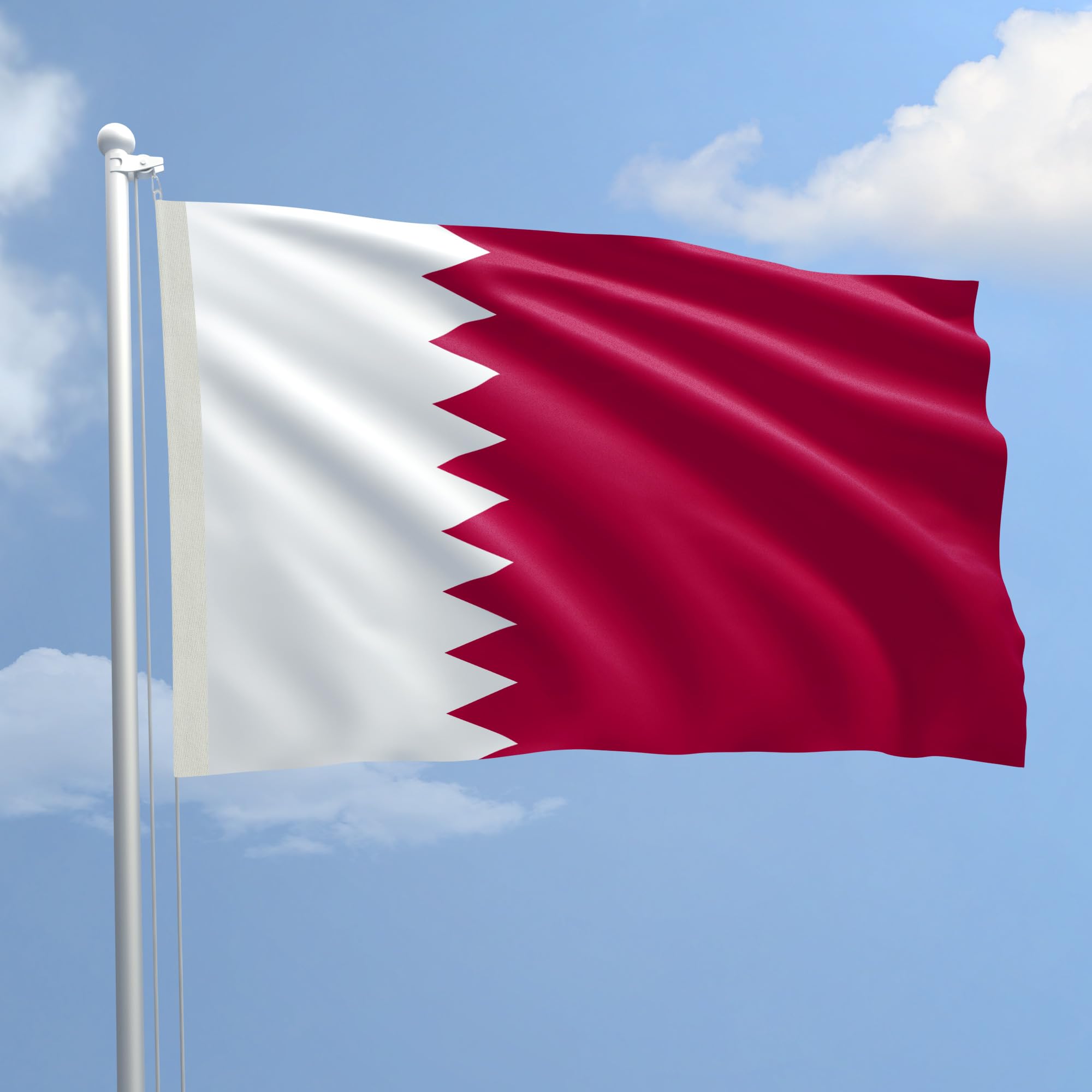 AL PRODUCTION Qatar Flag Nautical Fabric Size 100 x 150 to production