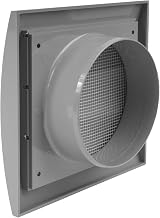 Repa Market Grey 4 Inch Exhaust Hood Vent with Pest Guard Screen Flange view 7