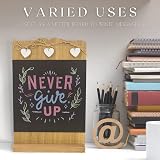 Marco Paul Shabby Chic Wooden Memo Board Rustic Chalk Board with Hearts view 8