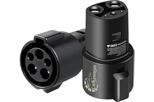 Lskysaga J1772 to Tesla Charger Adapter, Max 80A 240V AC, NACS Charging Adapter for Tesla Model 3/Y/X/S/Cybertruck, EV Charging Adapter Fits SAE J1772 Charging Stations Only for Tesla Owners