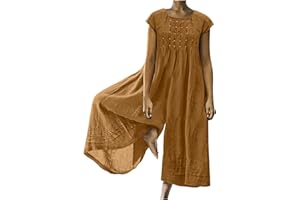 SHOPESSA Womens Linen Wide Leg Jumpsuits Lightweight Breathable Pants Loose Casual Romper Plus Baggy Lounge Overalls