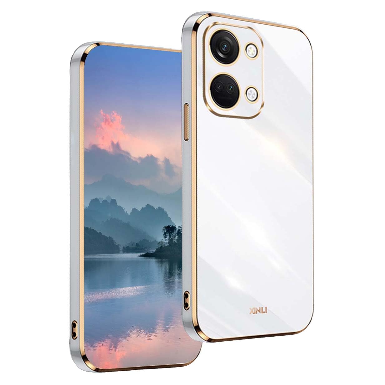 UPLAI Case for OnePlus Nord 3 5G, Ultra Thin Shockproof Protection Cover with Electroplating Design, Premium TPU Bumper and Soft Silicone Stylish Durable Cover.(White) — image 1