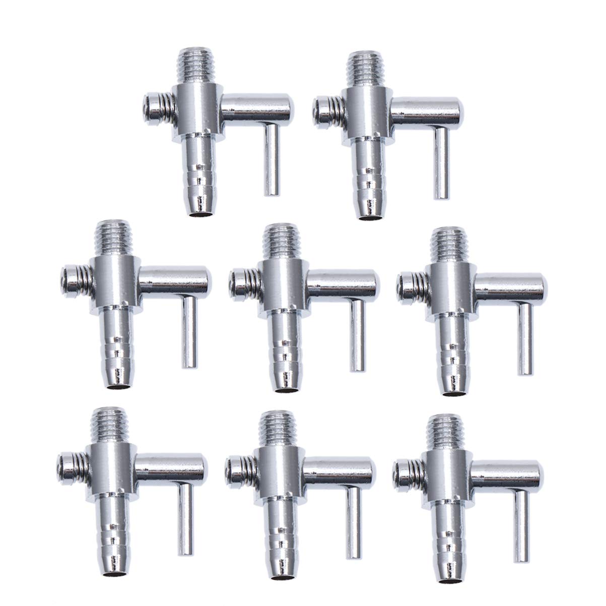 Aquarium Air Flow Control Lever Valve Distributor Water Pump Splitters Set Fish Tank Oxygen Pump Aquarium Joint Splitter With Valve 30Pcs