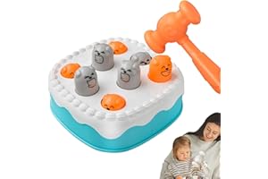 Whack Game Mole - Cake Shaped Hammer Toy, Punch Game for | Early Learning Activity for Them, Skill Development, Coordination 