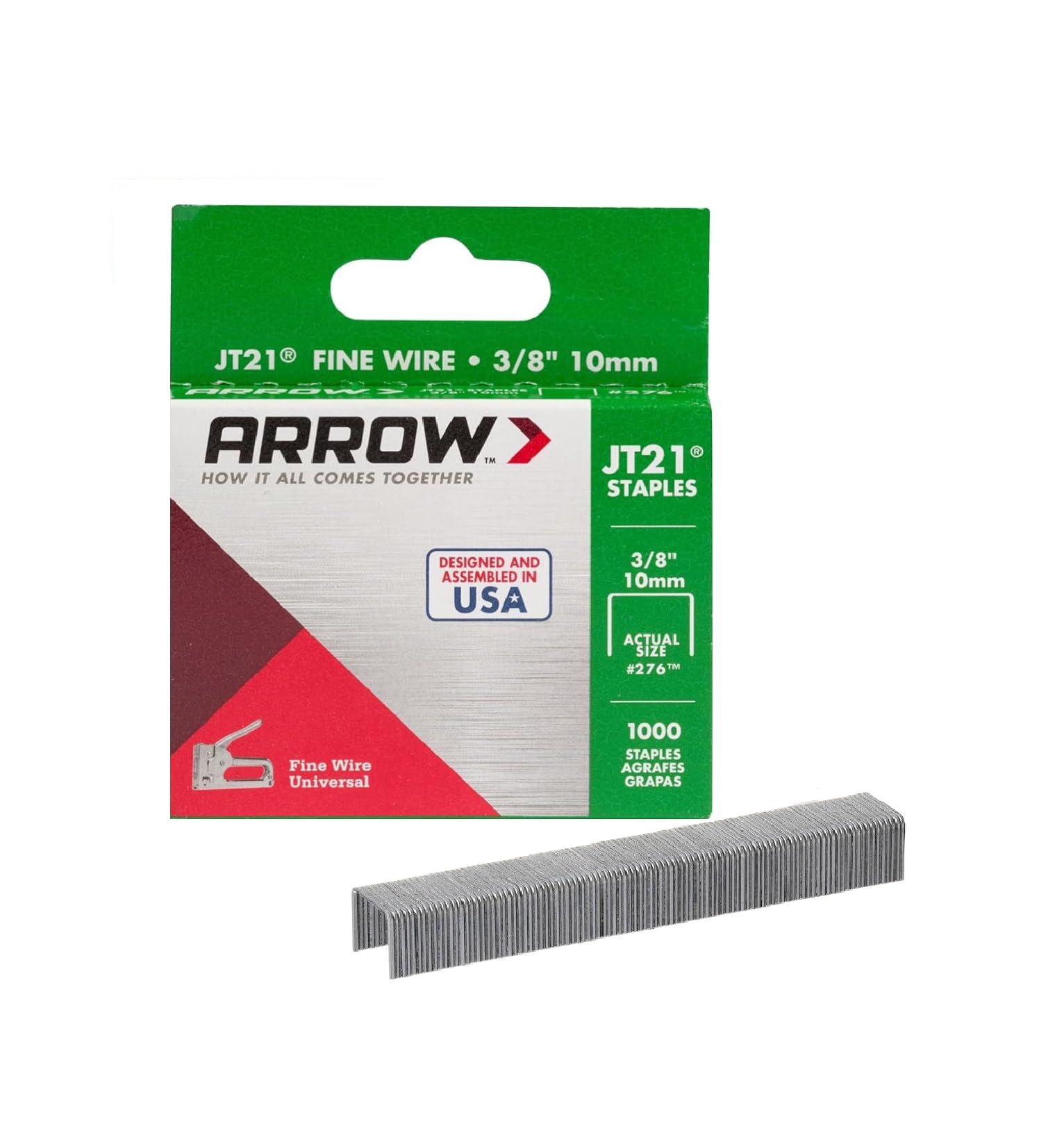 Arrow T27 Staples Box 1000 10mm 3/8-Inch