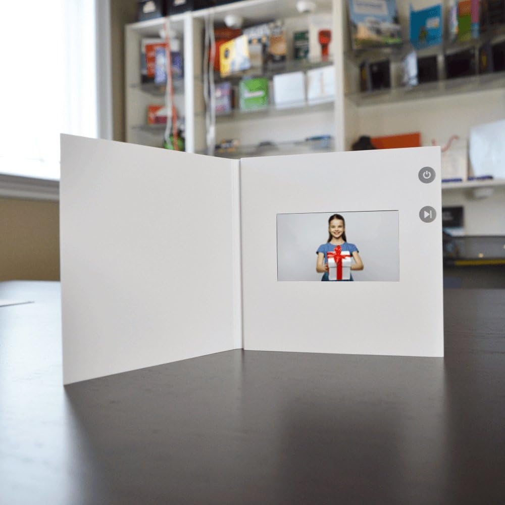 Customizable Video Greeting Card Lite | LCD Greeting Card, Blank Greeting Card, Unique Greeting Card, 4.3" Screen