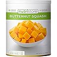 Nutristore Freeze Dried Butternut Squash | Vegetables for Healthy Snack or Long Term Storage | Emergency Survival Canned Food Supply | Bulk #10 Can Veggies | 25 Year Shelf Life | 24 Servings