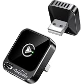 2-in-1 Wireless CarPlay &amp; Android Auto Adapter, Mini Marine Antennas (Grey) | 2026 Upgraded, Zero-Lag Switching, Fast &amp; Stable Connection, 3s Auto Reconnect, Plug &amp; Play