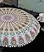Popular Handicrafts Large Ombre Mandala Round Hippie Floor Pillow Cover - Cushion Cover - Pouf Cover Bohemian Yoga Decor Floor Cushion Case - 32