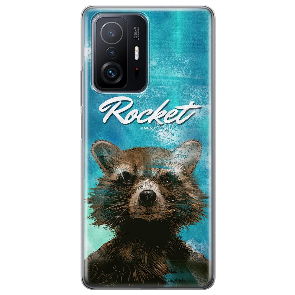 ERT GROUP mobile phone case for Xiaomi 11T 5G / 11T PRO 5G original and officially Licensed Marvel pattern Rocket 006 optimally adapted to the shape of the mobile phone, case made of TPU