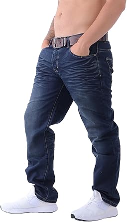 crosshatch straight leg jeans